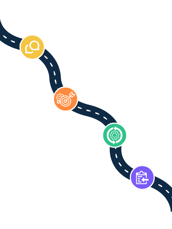 Sedinsight hizmet sürecini gösteren yol haritası görseli
